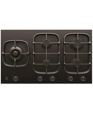 Electrolux UltimateHome 900 90cm Gas Cooktop - Black Glass