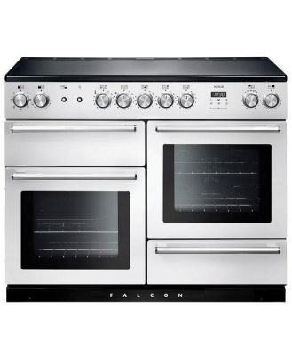 Falcon 110cm Nexus Induction Hob Cooker - White/Chrome