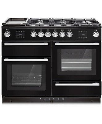 Falcon 110cm Nexus Steam Freestanding Cooker - Black/Chrome