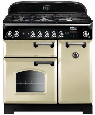 Falcon 90cm Classic Gaas Cooker - Cream/Chrome