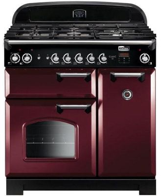 Falcon 90cm Classic Gas Cooker - Cranberry/Chrome