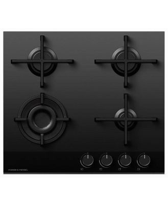 Fisher & Paykel 60cm 4 Burner Cooktop - Black