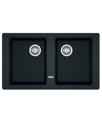 Franke Basis Double Bowl Sink - Black