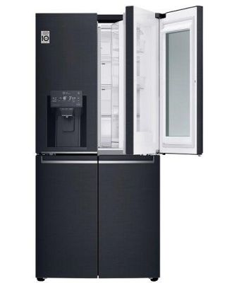 LG 508 Litre Slim French Door Refrigerator - Black