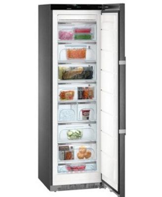 Liebherr 262 Litre Blacksteel Freestanding No Frost Freezer - Dark Stainless Steel