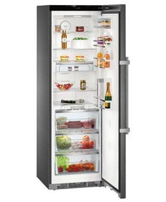 Liebherr 367 Litre Freestanding Refrigerator -  Black Steel