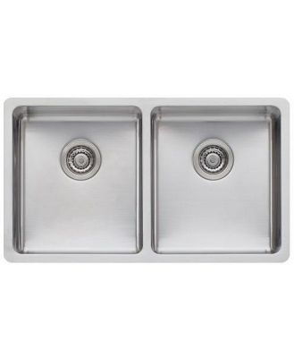 Oliveri Sonetto Double Bowl Universal Sink - Stainless Steel