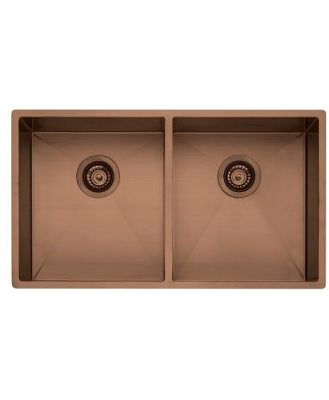 Oliveri Spectra Double Bowl Sink - Copper