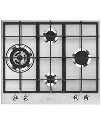 Smeg 60cm Classic Gas Cooktop - Stainless Steel