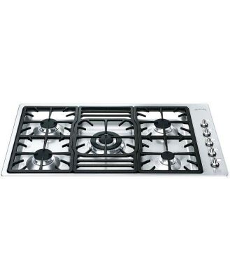 Smeg 90cm Classic Gas Cooktop - Stainless Steel