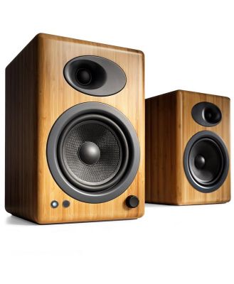 Audioengine A5+ Powered Bookshelf Speakers - Solid Bamboo