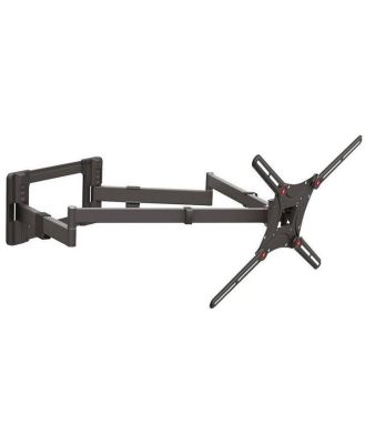 Barkan 13 - 83 4 Movement Extra Long, Dual Arm TV Wall Mount, Full Motion - Black