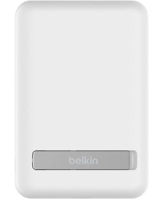 Belkin BoostCharge 5K Magnetic Wireless Power Bank with Stand (White)