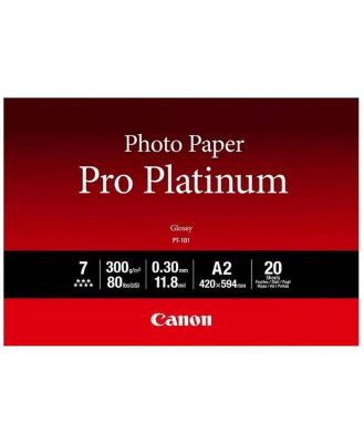 Canon 20 Sheets A2 300gsm Photo Paper Pro Platinum - PT101A2