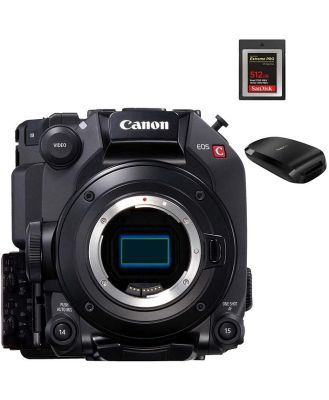 Canon C300 Mark III body + 512GB CFExpress card & reader