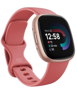 Fitbit Versa 4 Fitness Tracker - Pink Sand/Copper Rose Aluminium