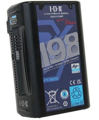 IDX DUO-C198P 193Wh Li-ion V-Mount Battery with 2 x D-Taps & USB-C
