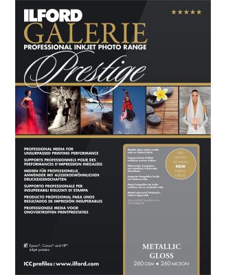 Ilford Galerie Prestige Metallic Gloss 260 GSM - A2 - 25 Sheets