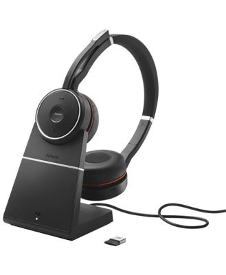 Jabra Evolve 75 SE MS Stereo Business Headset with Charging Stand