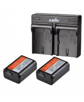 Jupio Sony NP-FW50 Twin Battery + Dual Charger Kit