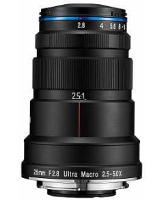 Laowa 25mm f/2.8 2.5-5X Ultra Canon EOS EF Mount - VE2528C Macro