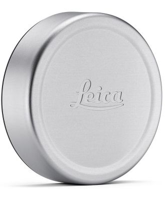 LEICA Lens cap Q, E49, aluminium, silver anodized finish