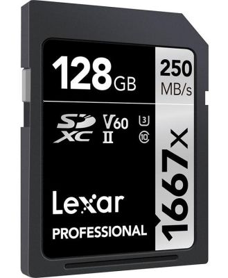 Lexar 128GB Professional 1667x UHS-II SDXC Memory Card