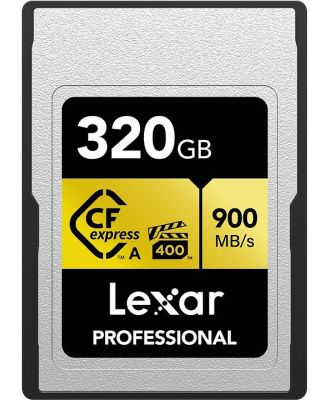 Lexar 320GB Professional CFexpress Type A Card GOLD Series
