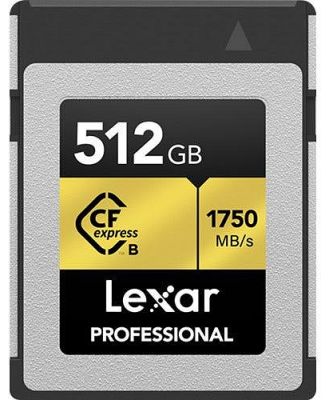 Lexar 512GB CFexpress Type B 1750MB/ read / 1000MB/s write