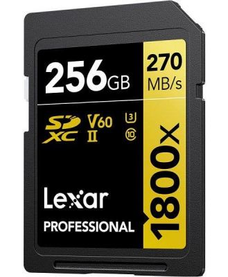 Lexar Professional 1800X SDXC UHS-II SD Card - 256GB