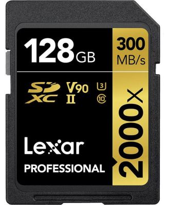 Lexar Professional 2000X SDHC/SDXC UHS-II SD Card -128GB