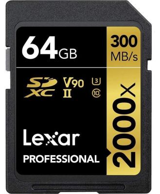 Lexar Professional 2000X SDHC/SDXC UHS-II SD Card -64GB