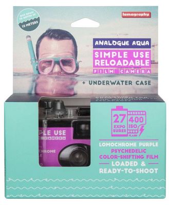 Lomography Simple Use Camera with Underwater Case - LomoChrome Purple