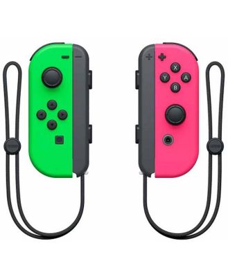 Nintendo Switch Joy Con Neon Green and Neon Pink Pair