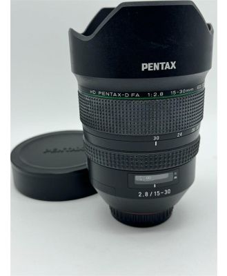 Used Pentax HD D FA 15-30mm f/2.8ED SDW WR Ultra-wide Zoom lens SN:9481821
