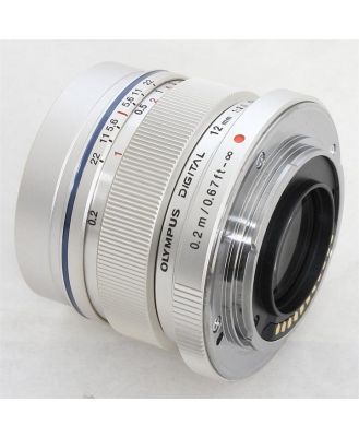 Olympus 12mm f/2.0 Lens - Silver