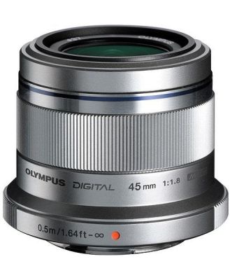 Olympus 45mm f/1.8 Lens - Silver