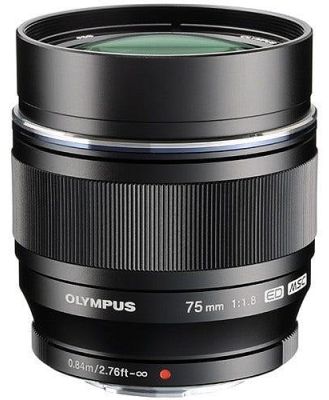 Olympus 75mm f/1.8 Lens - Black