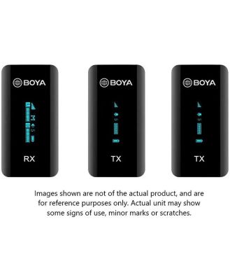 Open Box BOYA BY-XM6-K2 Dual Channel Co2.4GHz Wireless Microphone (1xRX & 2xTX)