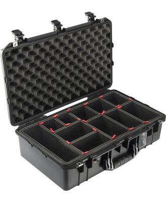 Pelican 1555 Air Case - Black with TrekPak Dividers System