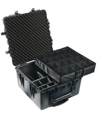 Pelican 1640 Case - Black with Padded Dividers (EOL)