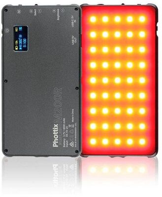 Phottix M200RGB Pocket LED RGB Light with Power Bank for Mobile Phones