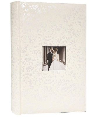 Lace Wedding Album - Holds 300 Photos 4x6