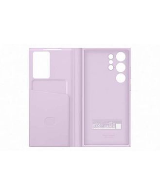 Samsung Galaxy S23 Ultra Smart Clear View Wallet Cover (Lilac)