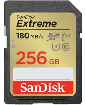 SanDisk Extreme SDXC 256GB 180MB/s Memory Card