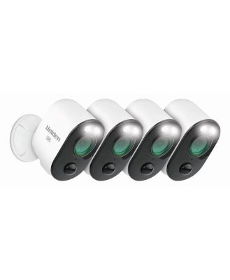 Uniden App Cam Solo Pro Wirefree 2K Security Camera and Spotlight (Quad Pack)