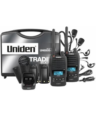 Uniden UH850S-2TP 5W UHF Waterproof CB Handheld- Tradies Pack