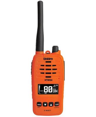 Uniden XTRAK 50 5W Waterproof Smart UHF Handheld Radio (Orange)
