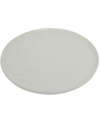 Gracie White Ceramic Plate