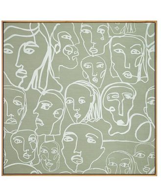 Abstract Faces Canvas Print 102.6x102.6cm
